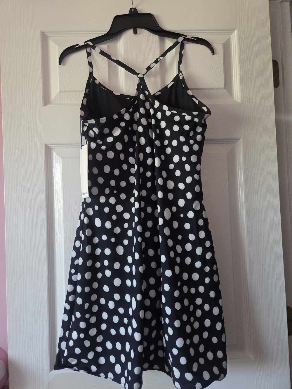 Outdoor Voices Womens Black & White Polka Dot Exercise Dress Size M NWT - Picture 5 of 7